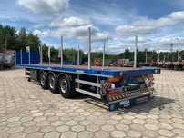PLATFORMA MEGA TRAILERS - do przewozu kontenerów, maszyn - uniwersalna naczepa!  platforma MEGA TRAILERS ALT-3W.13600 uniwersalna platforma kontenerowa