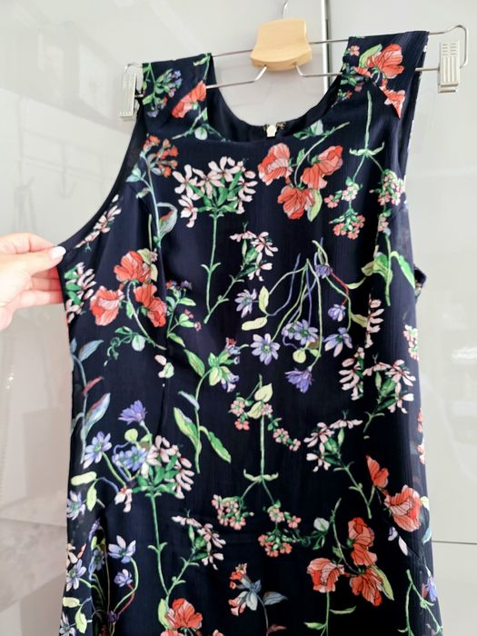 Tommy Hilfiger - zwiewna sukienka w kwiaty rozmiar 6 XS/S