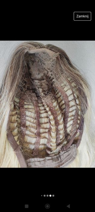 Peruka 70cm sombre blond