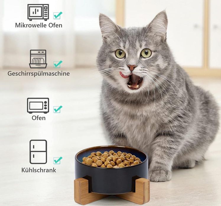 Miska ceramiczna dla psa/ kota 400ml czarna