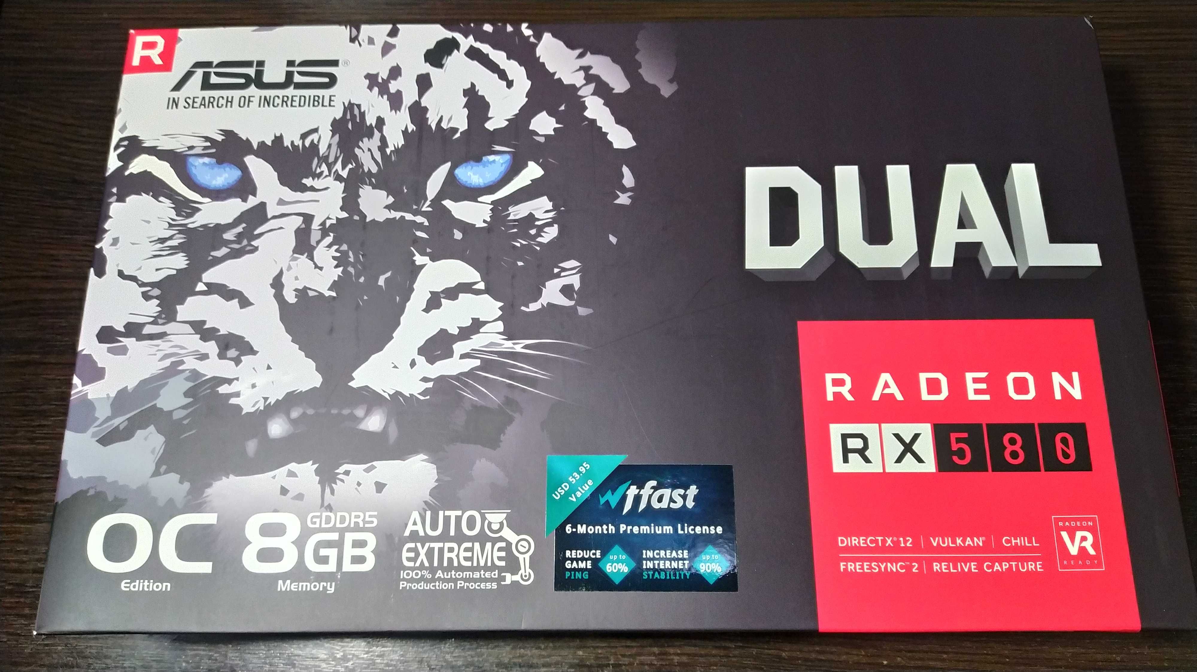 Видеокарта Asus RX 580 Dual 8GB