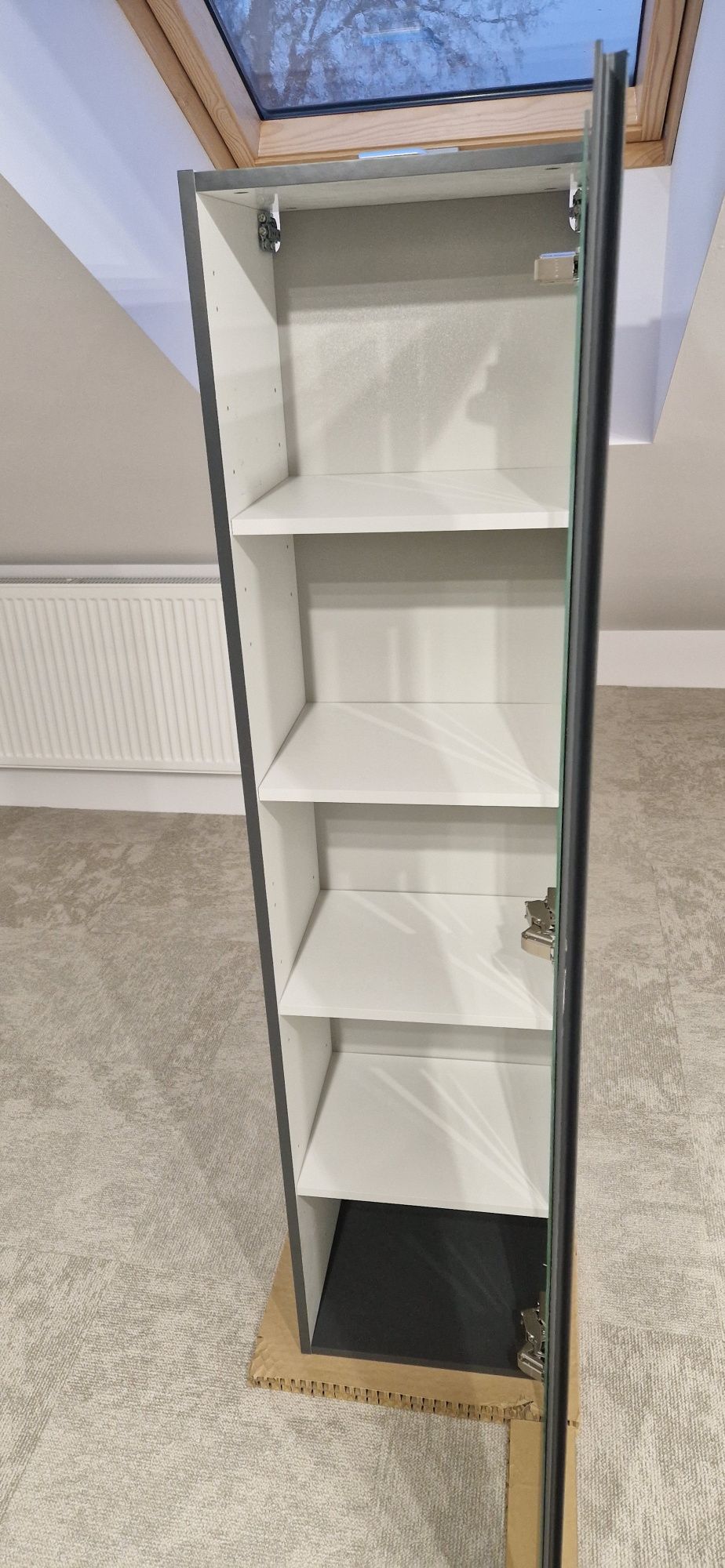 Słupek Łazienkowy Wiszący Moduo 40x160x34 cm antracyt mat s590-070-dsm
