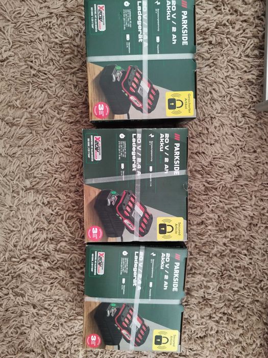 Аккумулятори Parkside 20V/2A + зарядне (набори)