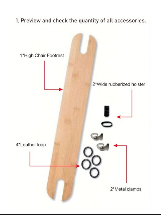 Apoio de pés de cadeira da papa