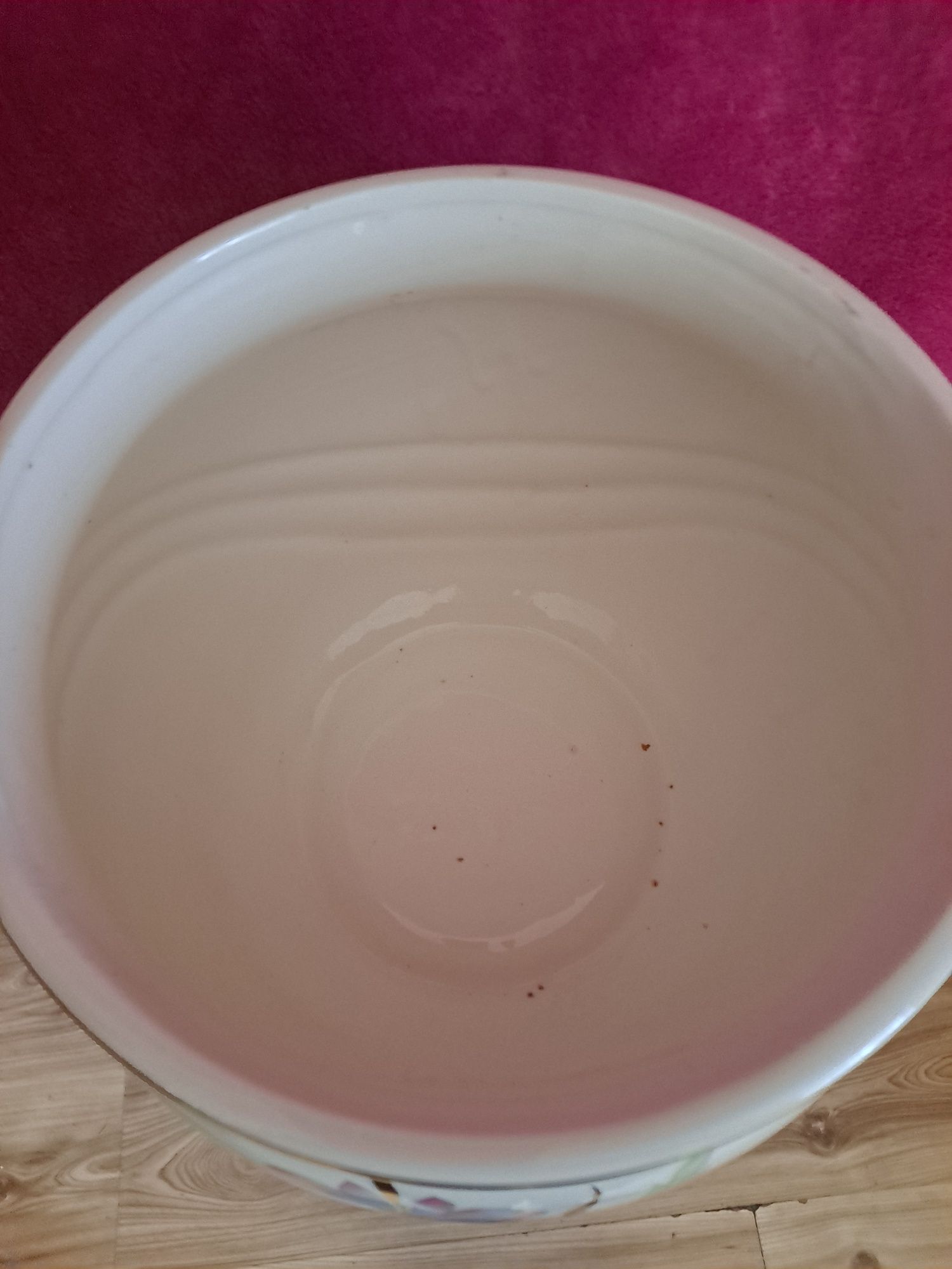Kwietniki porcelanowy ręcznie malowany marki włoskiej Riales
