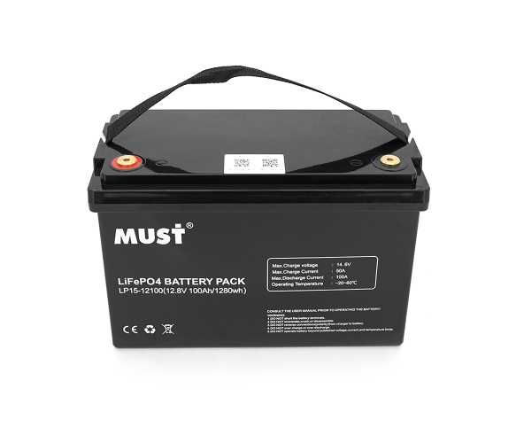 Акумулятор MUST 12В 100Ан LiFePO4 1280 Вт