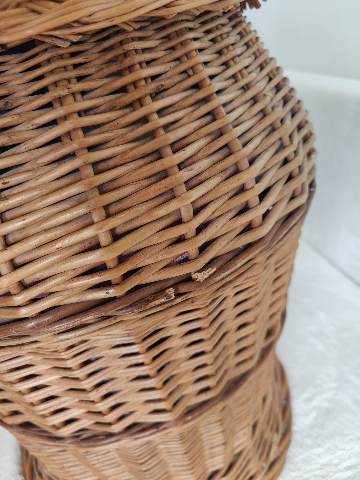 Duży kosz wiklinowy ok 57cm