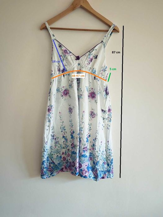 Koszulka nocna babydoll Cyberjammies XL 42 w kwiaty retro