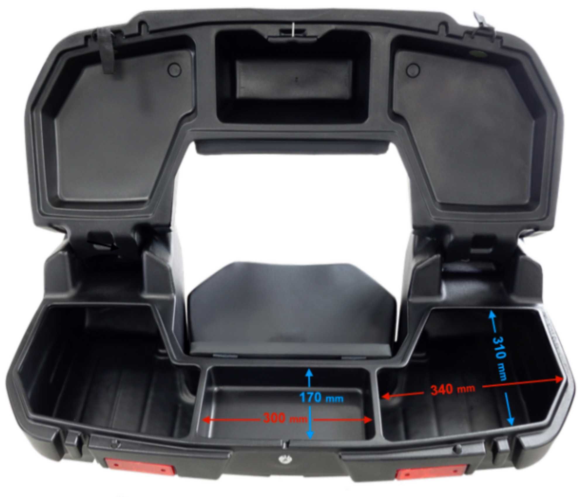 KUFER BOX TURYSTYCZNY tył tylny 75L + KANAPA uniwersalny QUAD ATV hit!