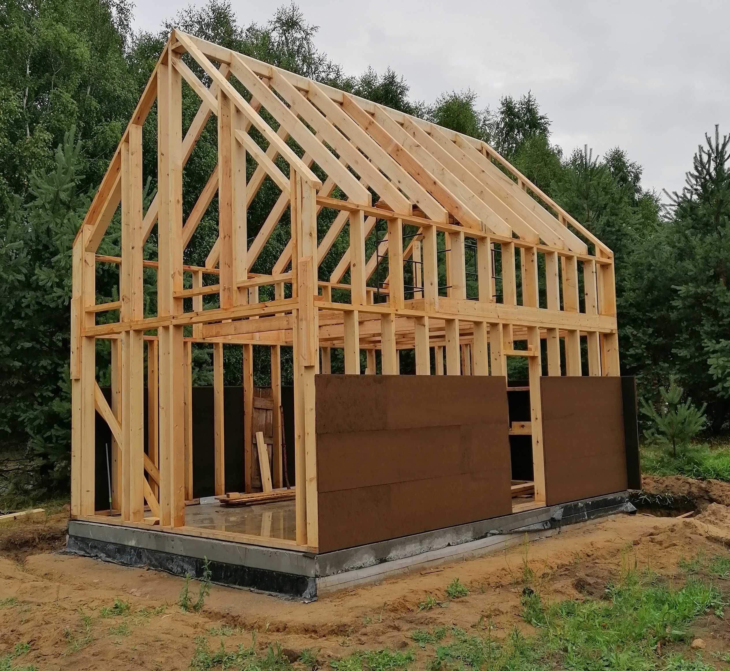 Konstrukcja domu, wiaty, garażu, stodoły Wycinane na CNC z KVH c24 BSH