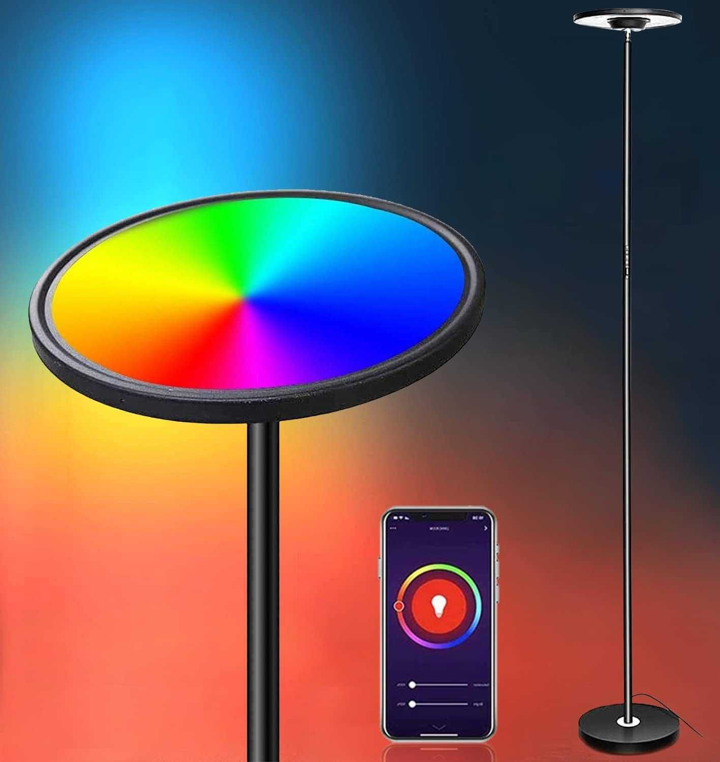 Lampa podłogowa RGBW WiFi Bomcosy LDD-25W-D #4753