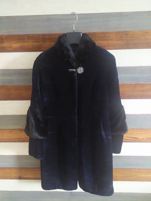 Шуба мутон женская