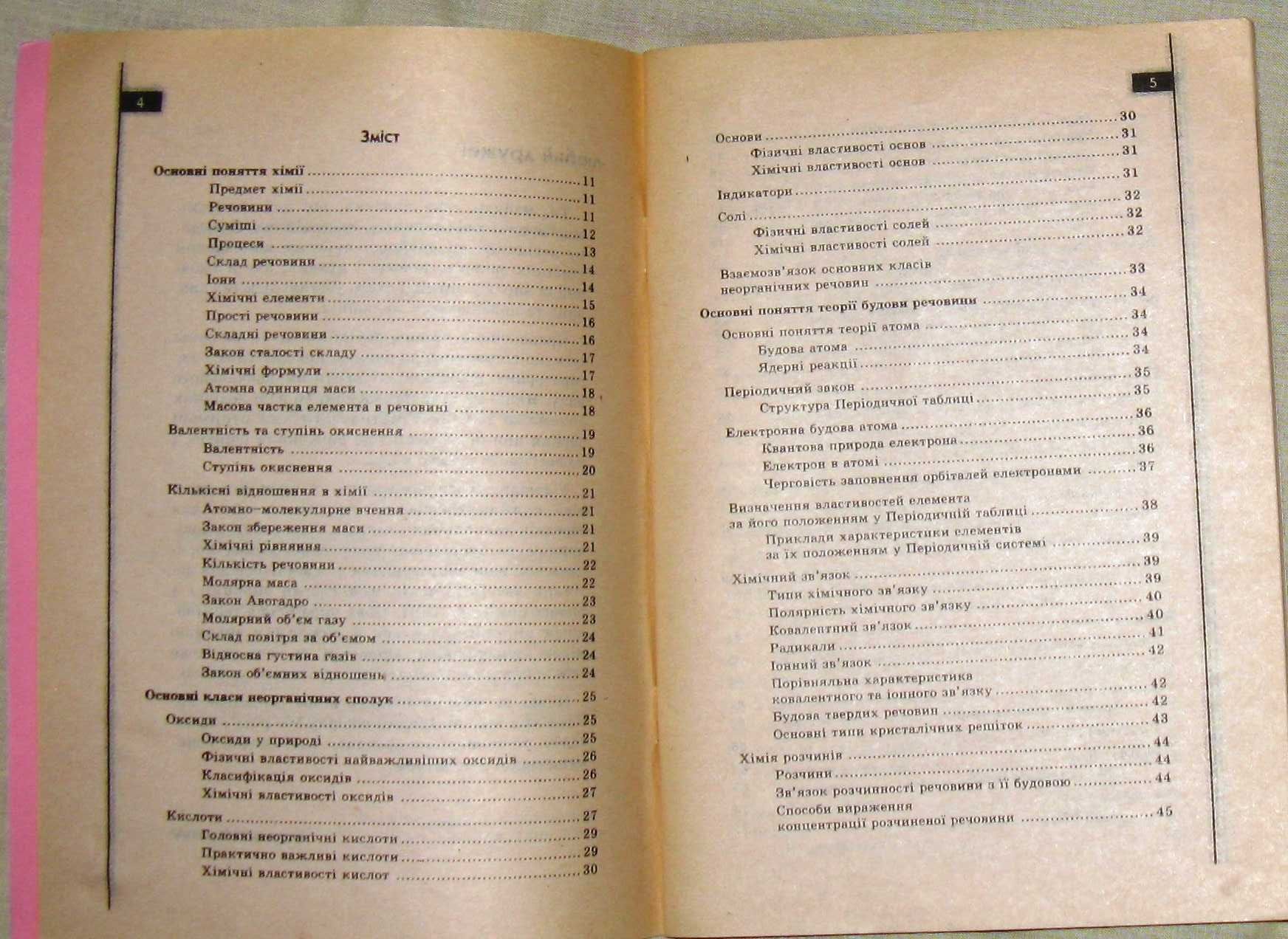 Книга Хімія у визначеннях, таблицях і схемах 8-11 класи А.Д. Бочеваров