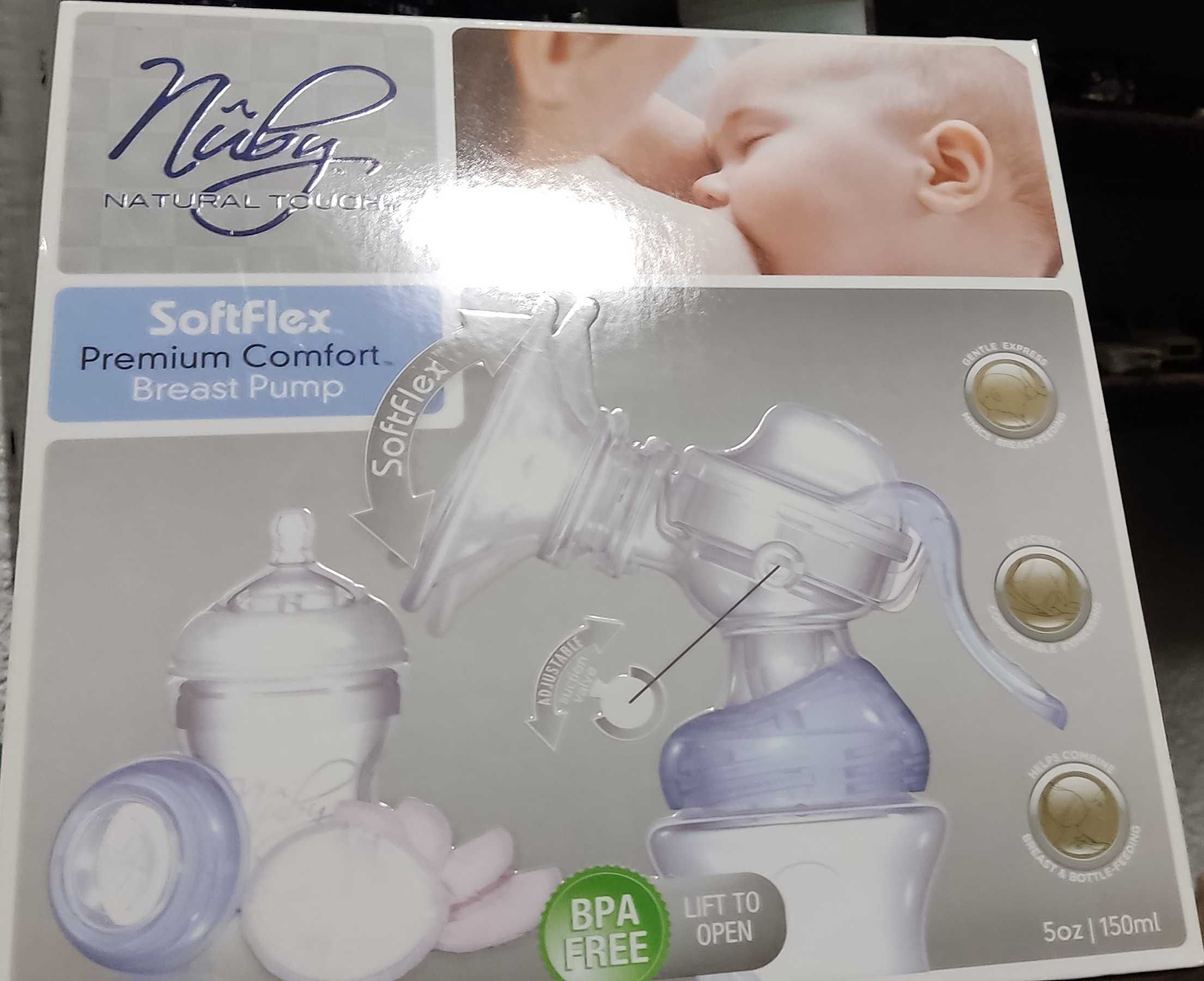 Молокоотсос Новий!
Nuby Молоковідсмоктувач Natural Touch SoftFlex