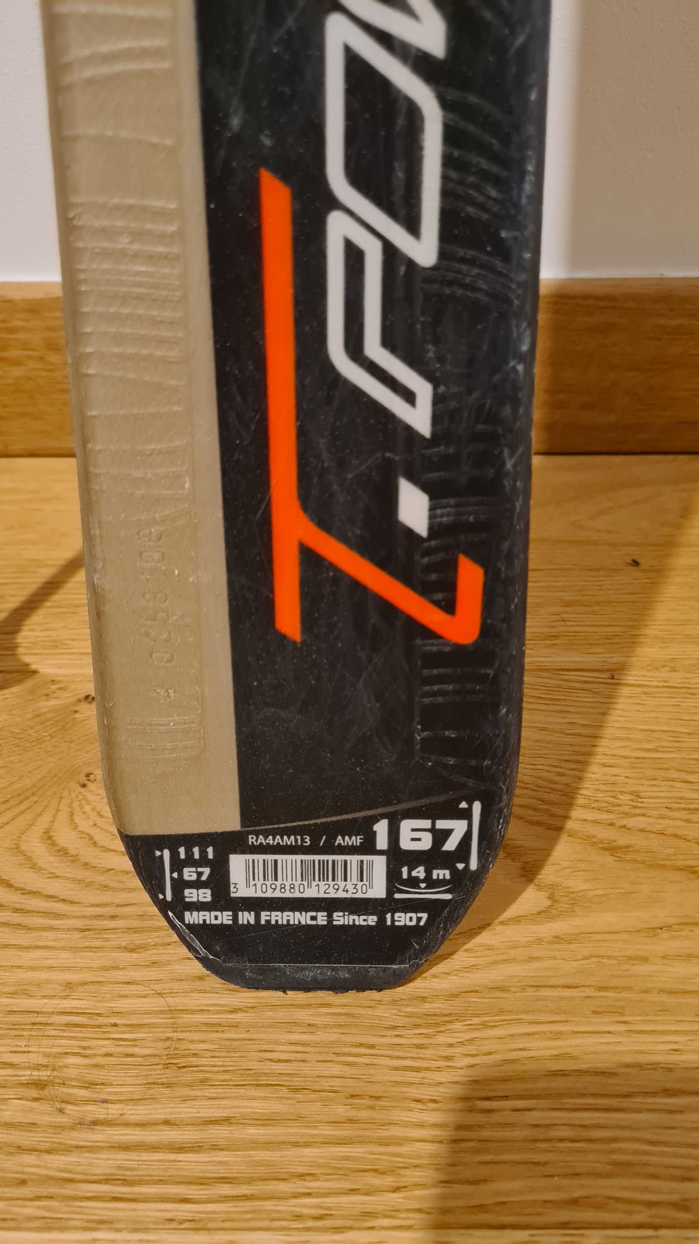 Narty zjazdowe Rossignol 167cm R14 + kijki