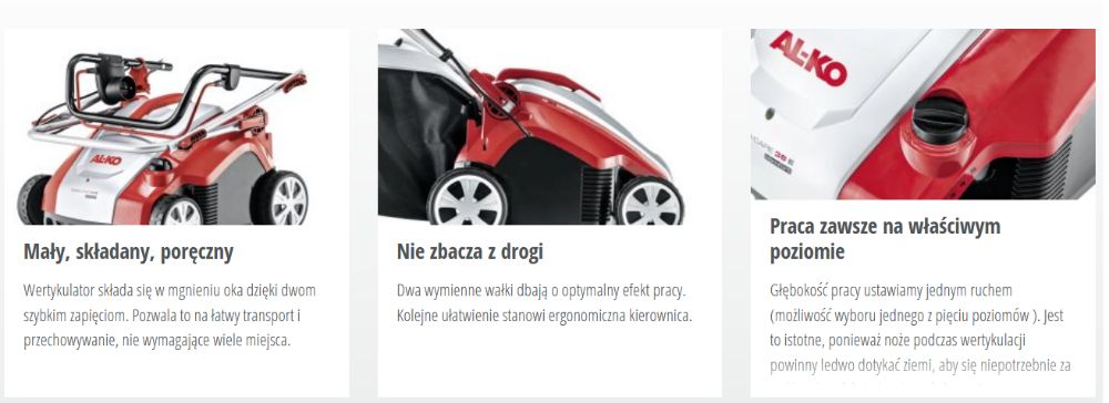 Wertykulator Areator elektryczny AL-KO Combi Care 36 E Comfort