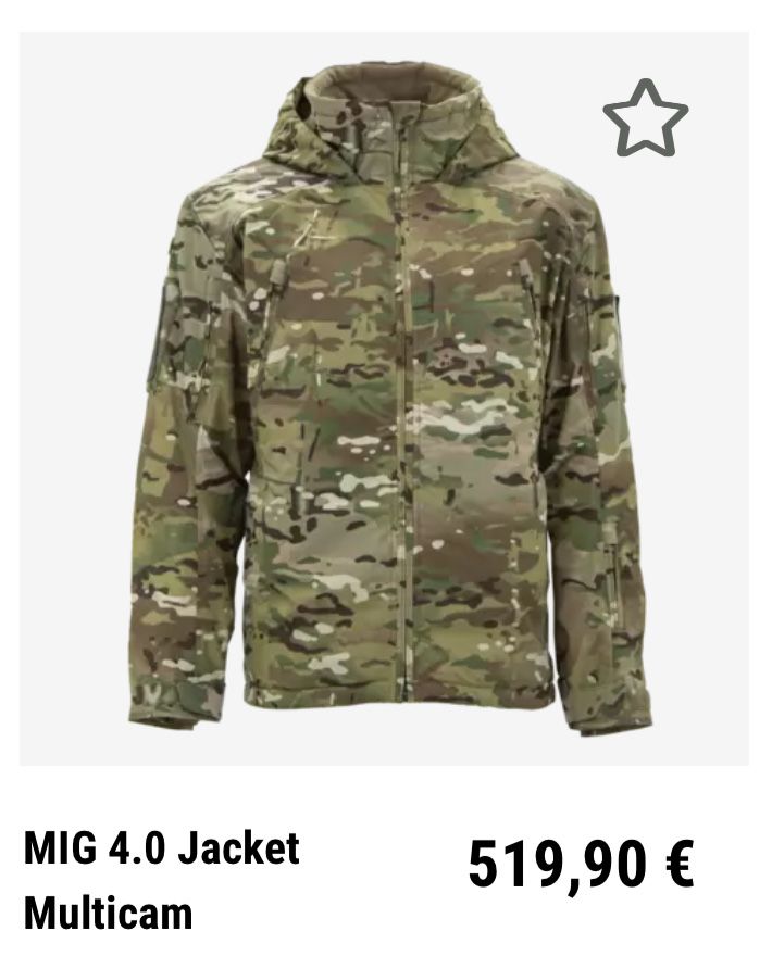 Продам комплект Carinthia MIG 4.0 Multicam