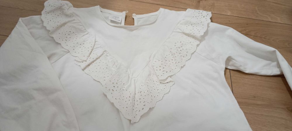 Bluzka Zara biała elegancka
