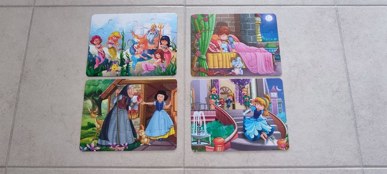 Puzzle 4 em 1 "As Princesas" da Europrice