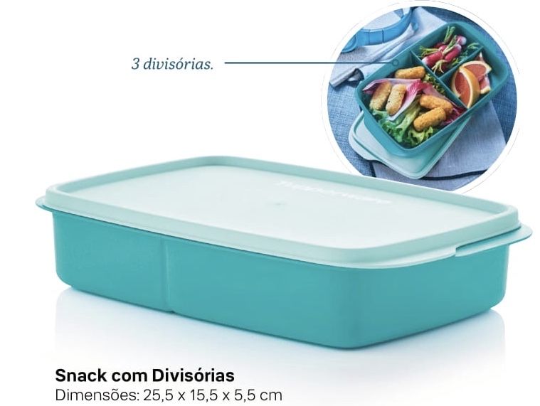 Caixa Snack com divisórias