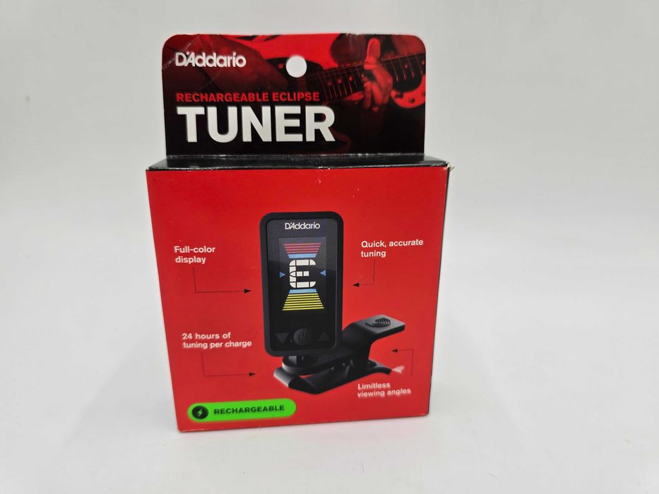 PW-CT-27 Tuner Chromatyczny Z Ładowaniem USB Wyświetlacz D'ADDARIO