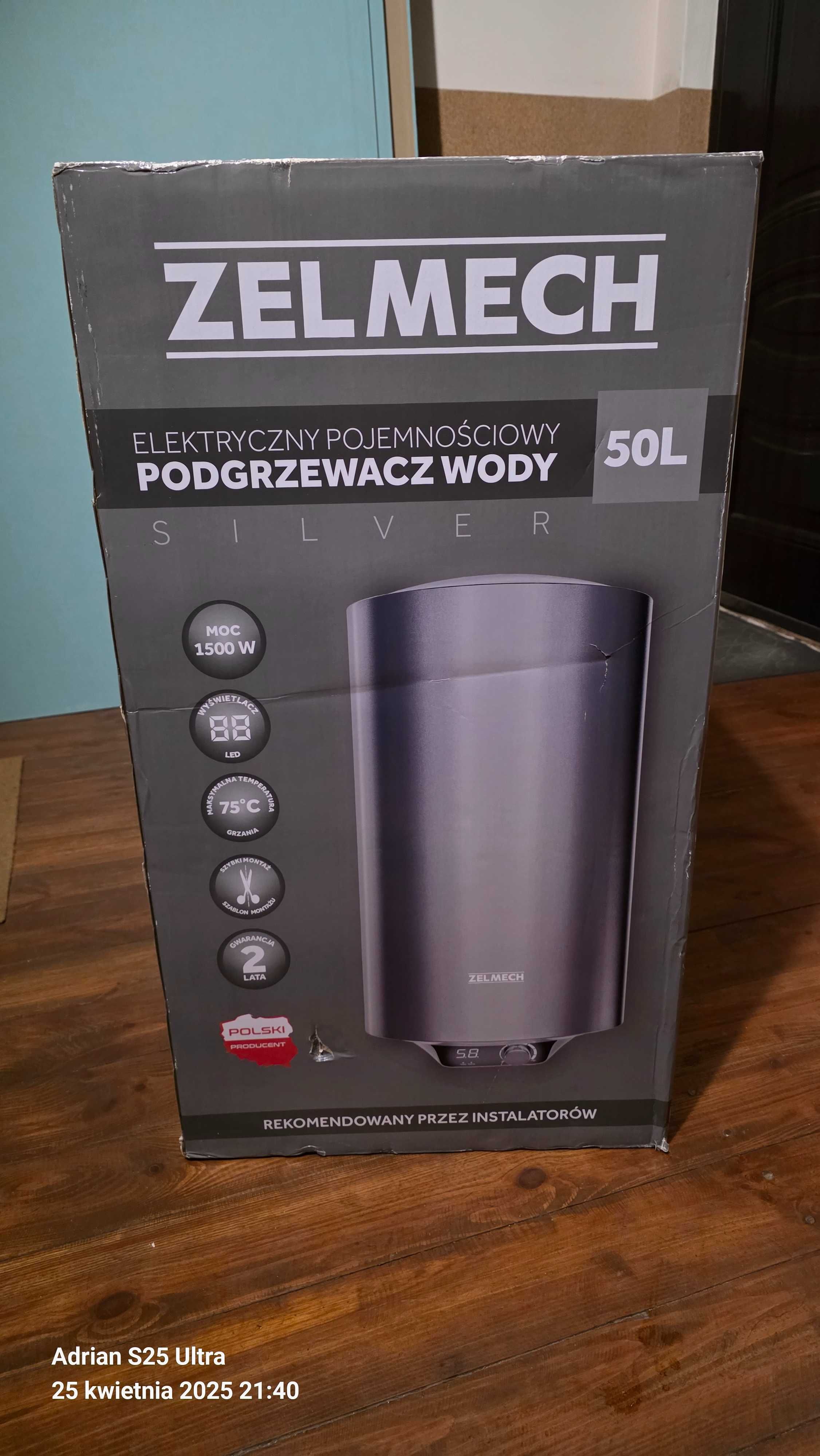 Elektryczny Pojemnościowy Podgrzewacz Wody ZELMECH 50L