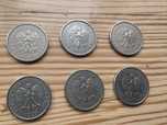 1 zł 1990 - 1995 zestaw 6 szt