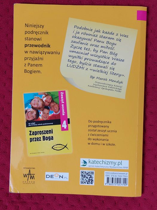 Zaproszeni przez Boga. Podręcznik do religii klasa 4