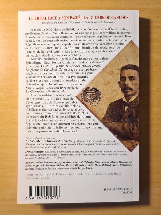 Livro "Le Brésil Face à son Passé: La Guerre de Canudos"