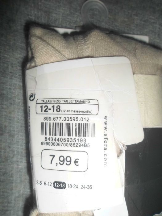 2 pares de meia calças  novas com etiqueta para bebe