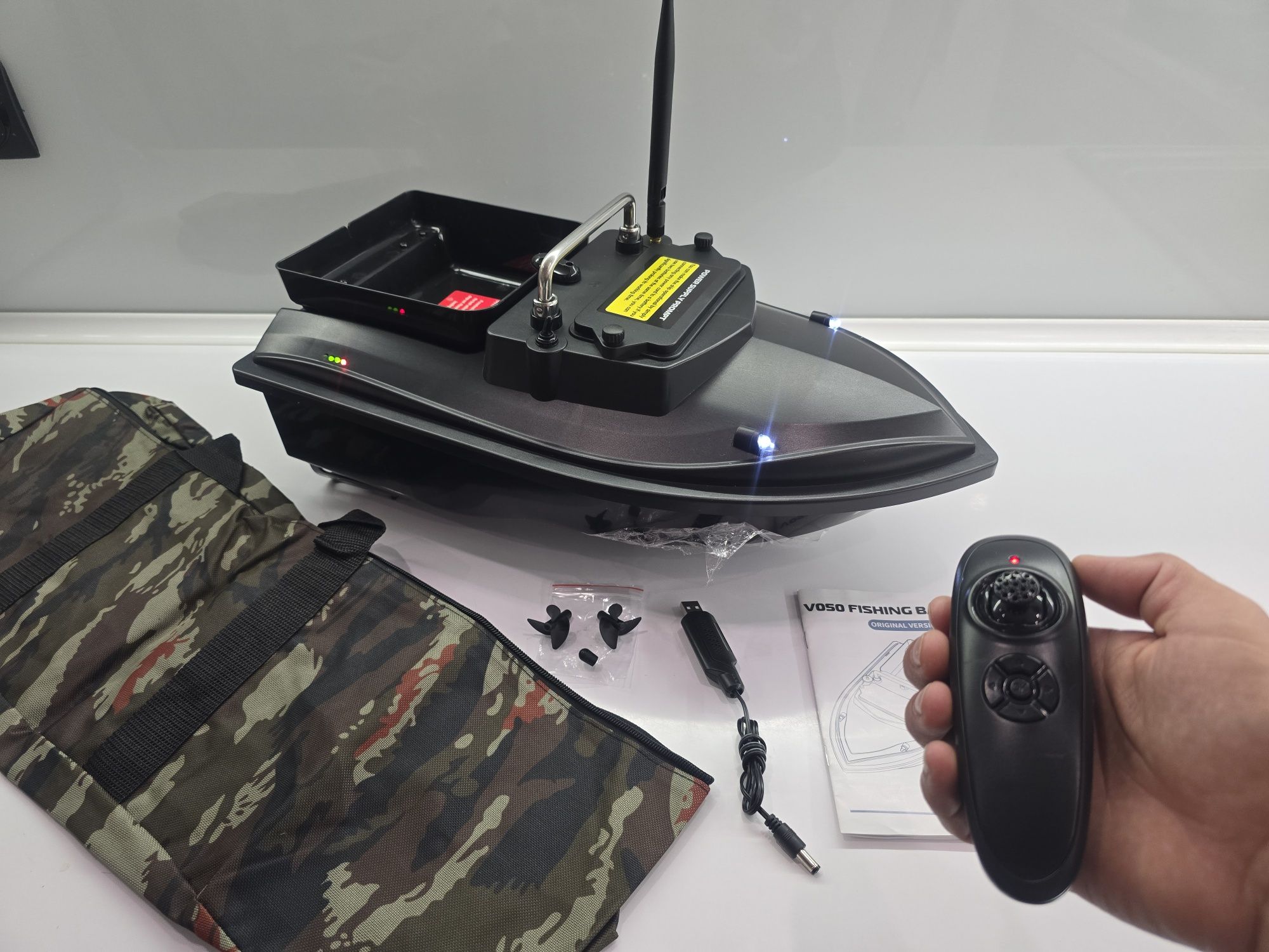Короповий кораблик, закормочний човен, V020, D19, Flytec, карповый