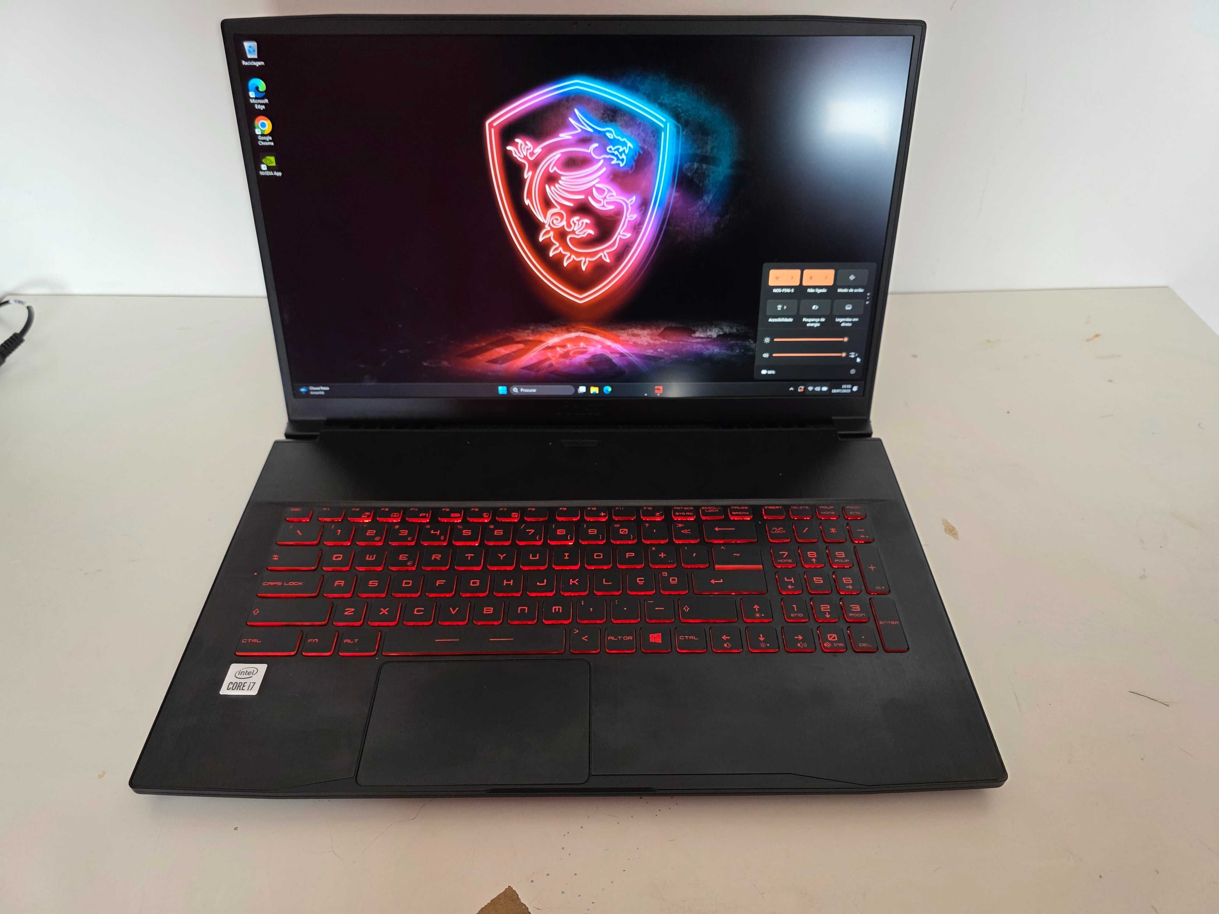 Portatil gaming MSI  LCD 17.3 /i7/RTX 3060