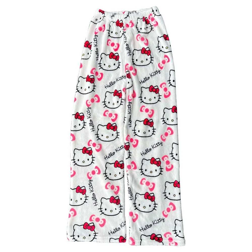 Стильные плюшевые Штаны Hello Kitty y2k пижамные [ВСЕ РАЗМЕРЫ И ЦВЕТА]