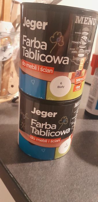 Farba Tablicowa Tworzy Powierzchnie Do Pisania Kredą 0,5L Biała