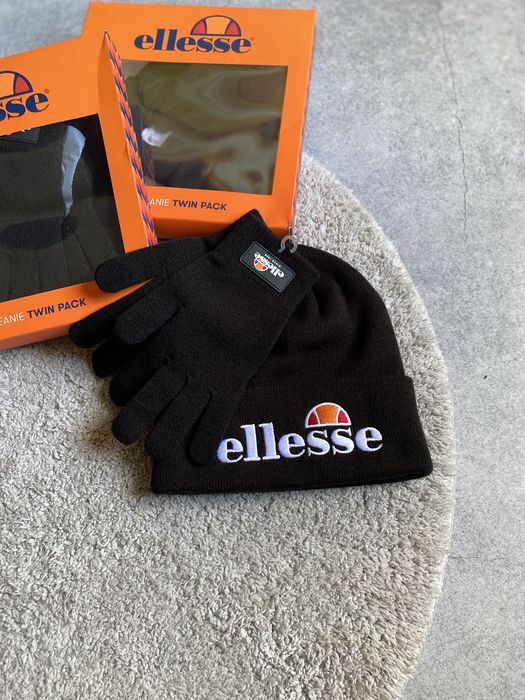 Шапка та рукавиці Ellesse оригінал нові чоловічі зимові набір комплект