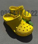 Жіночі Крокси Сабо Crocs Classic Yellow Mint Blue Bone Crocs Classic