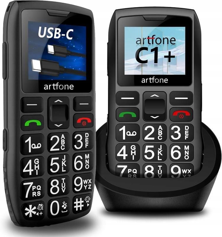 Кнопочний телефон Artfone C1+ 2 SIM карти кнопка SOS