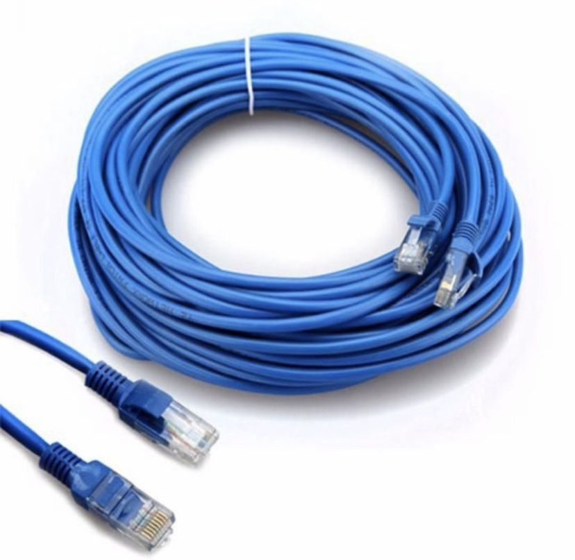 Кабель для Интернета LAN Ethernet Patch Cord CAT 1;3;5;10;20;30;40;50м