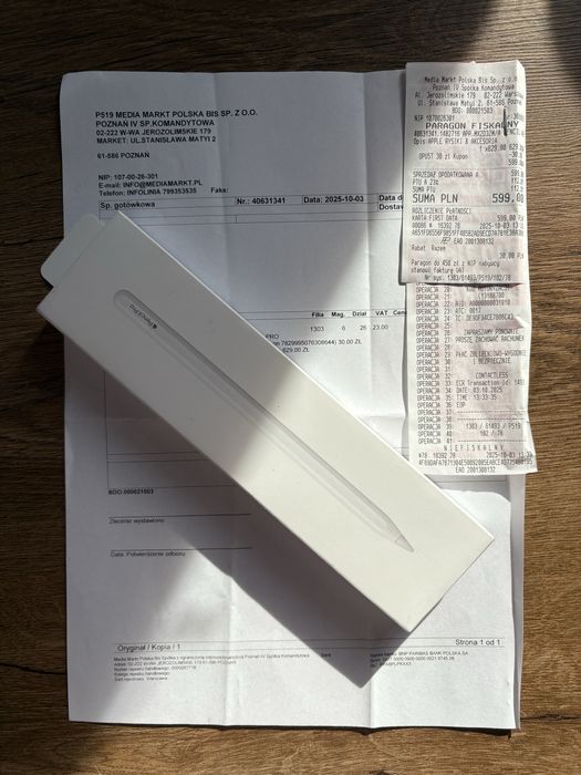 Apple Pencil Pro Nowy gwarancja  w stanie nowym