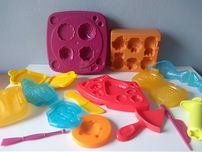 Zestaw do ciastoliny jedzenie ciasteczka, owoce, pizza, tosty...