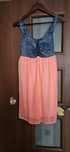 Sukienka letnia jeans neon