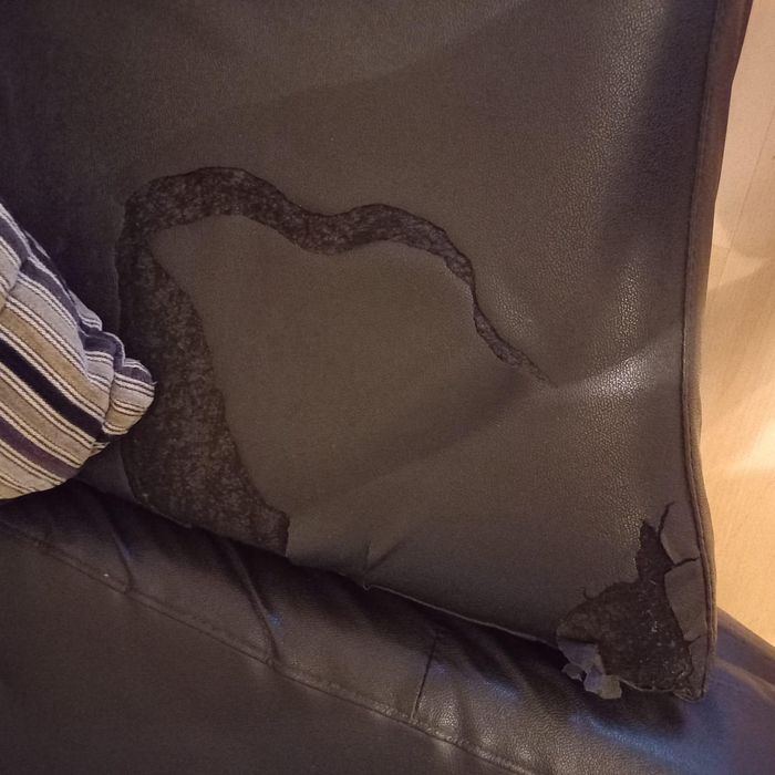 Sofá Chaise Longue em cabedal