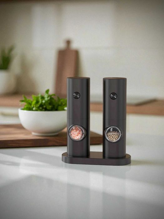 Elektryczny młynek do pieprzu i soli - zestaw 2 sztuki Idealny Prezent