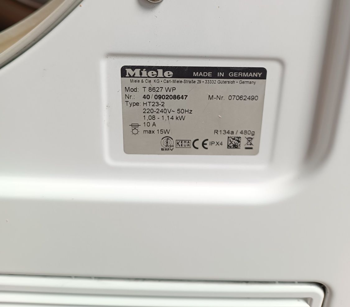 Сушильна машина/сушка Miele конденсаційна 6 кг гарантія доставка занос