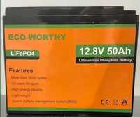 Аккумулятор lifepo4 hypery eco-worthy 2 x 12.8v  50 Ah = 1.2кВт