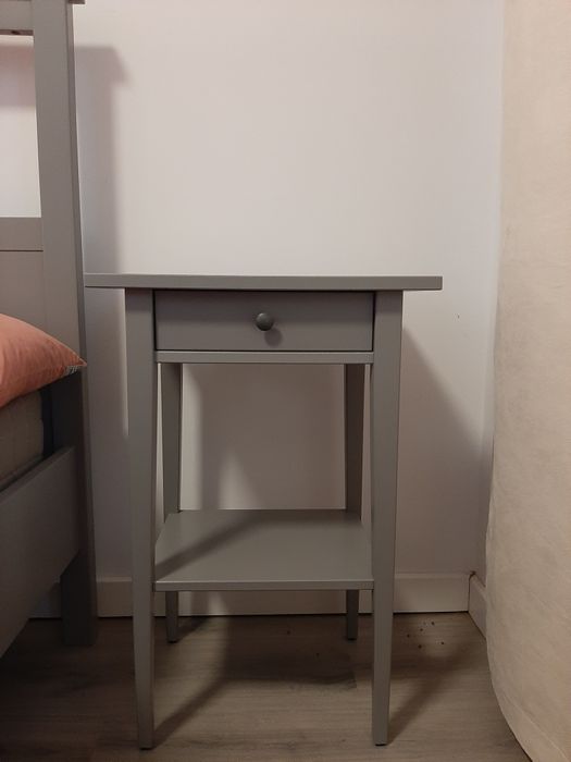Szafka nocna Ikea Hemnes szara