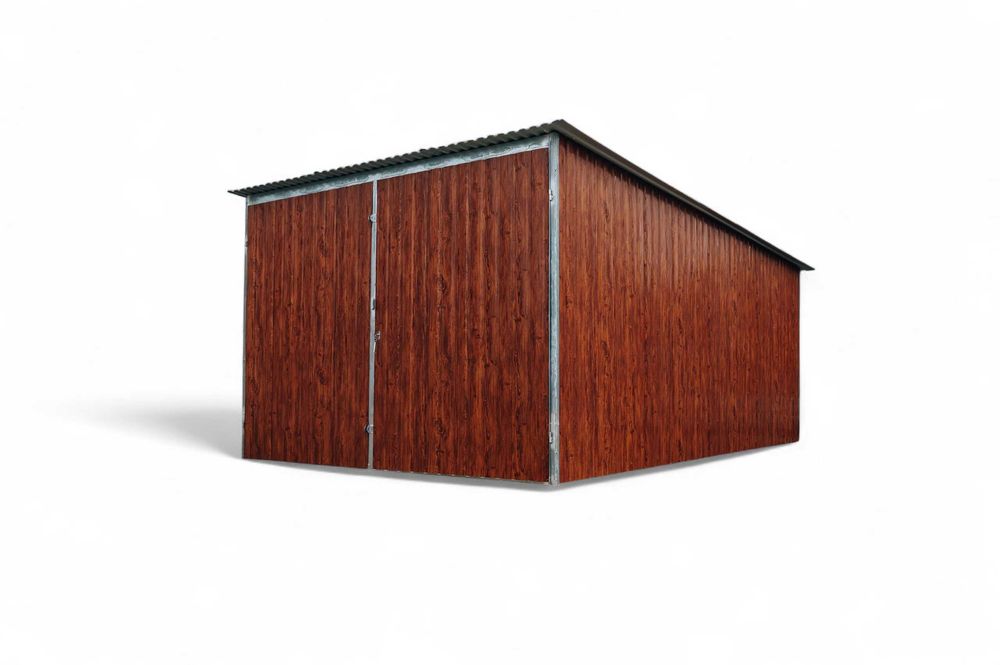 Garaż blaszany 3x5 drewnopodobny MULTIGLOSS