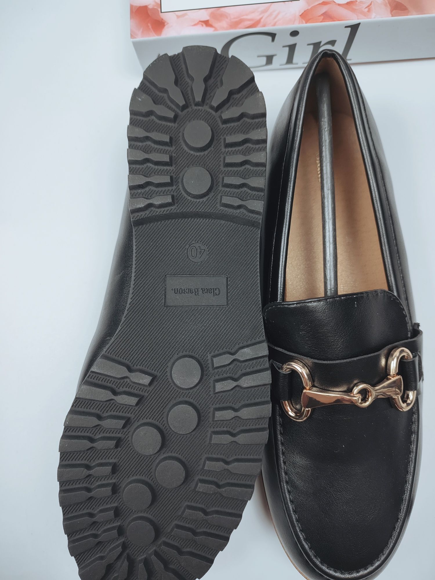 Loafersy pantofle mokasyny buty damskie rozmiar 40 ma szczupłą stopę