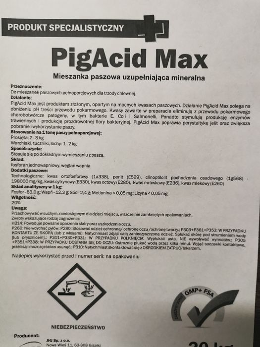 ForAcid Max zakwaszacz 20kg