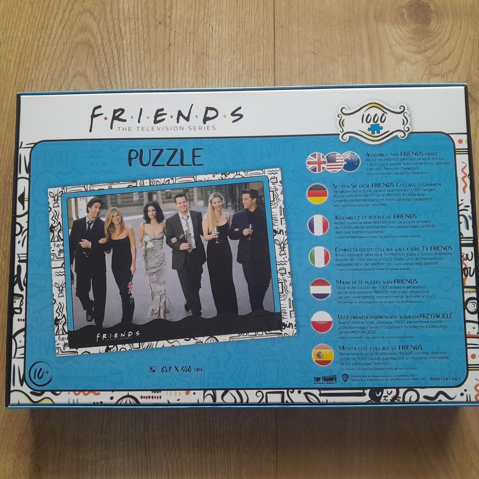 Puzzle Friends Przyjaciele 1000 elementów kompletne